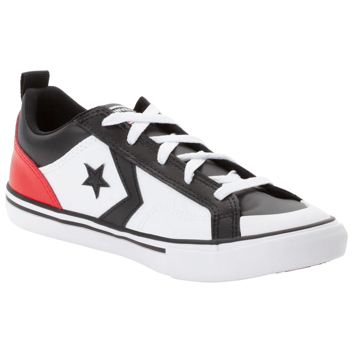 Детские кожаные кроссовки Converse Pro Blaze, Black/Red/White