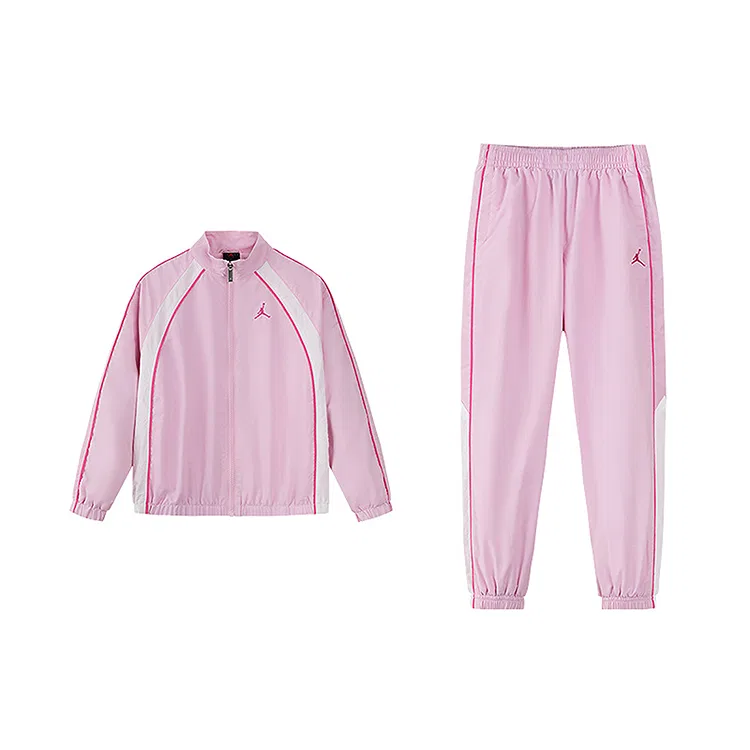 Детская куртка спортивная с воротником-стойкой Jordan Casual Sportswear, Cherry Blossom Pink