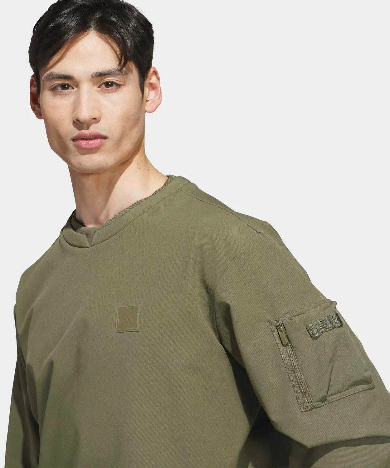 Мужская утепленная футболка с длинным рукавомClimawarm Adidas, Green — фото 3