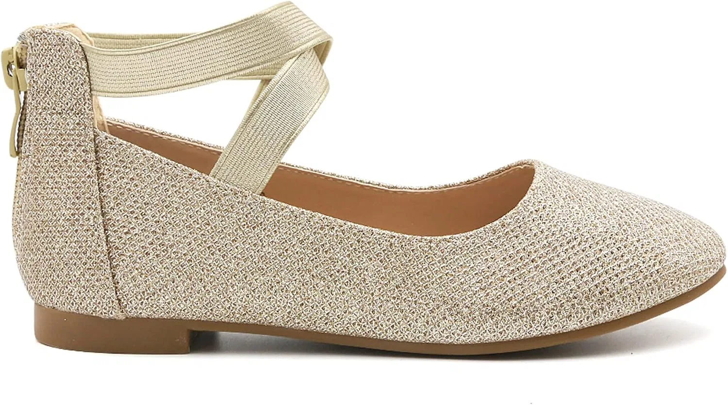 Детские туфли Мэри Джейн для девочек HeMarIsle, Gold — фото 2