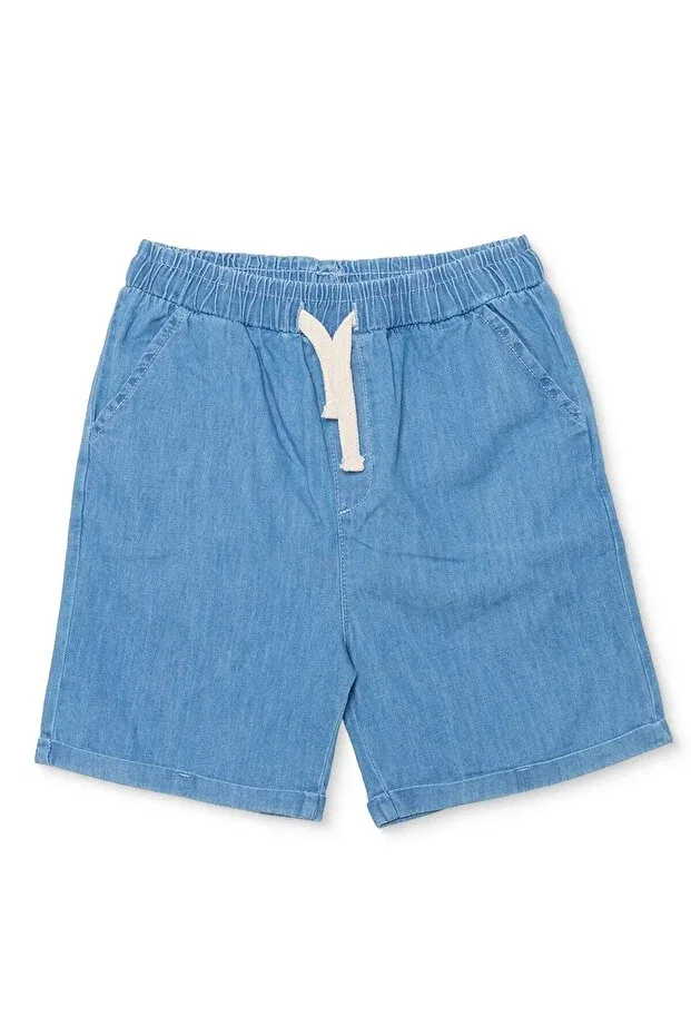Детские джинсовые шорты для мальчиков со шнуровкой Hellobaby Blue Ebebek Hello Baby