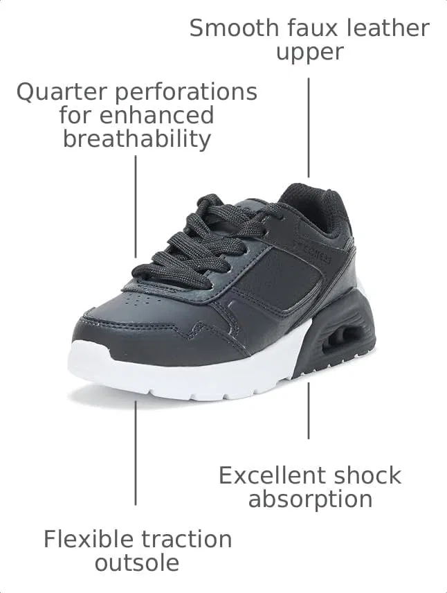Детские кроссовки для мальчиков UNO Lite 2.0 Skechers, Black/White — фото 3