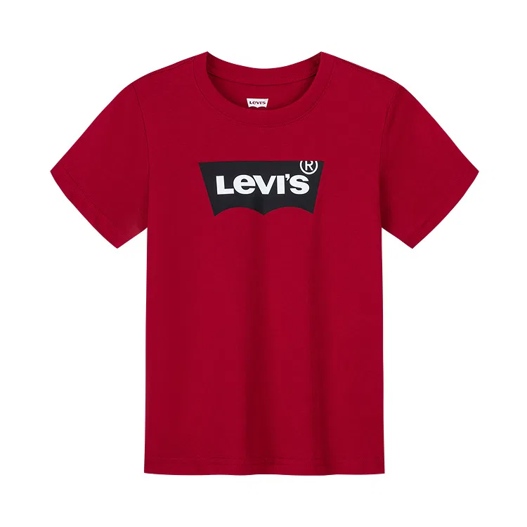 Детская футболка с круглым вырезом Bright White Levis — фото 4