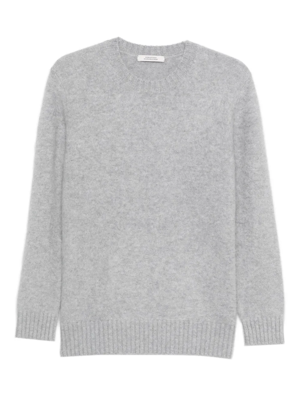 

Свитер с круглым вырезом в рубчик Dorothee Schumacher, серый
