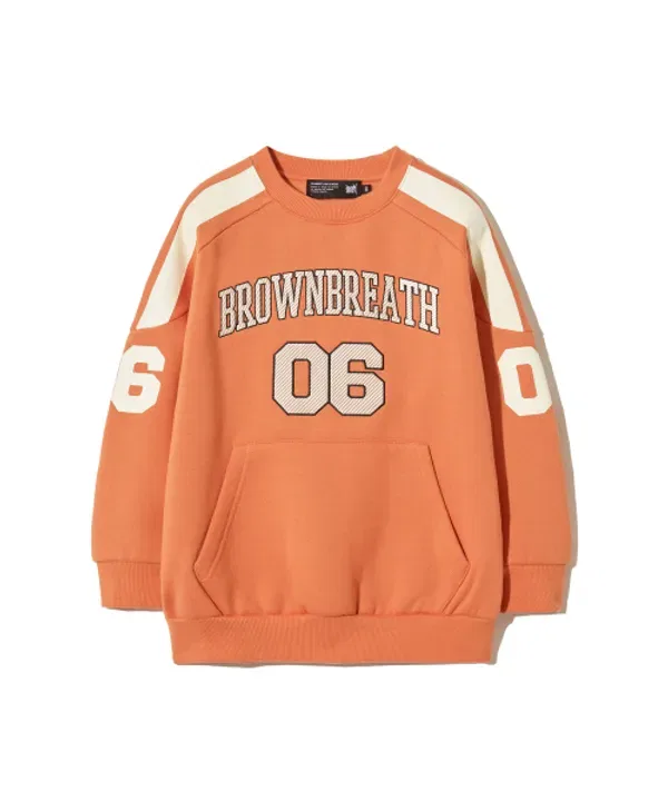 Свитшот футбольный Kids bb06, Brownbreath Kids, оранжевый — фото 2