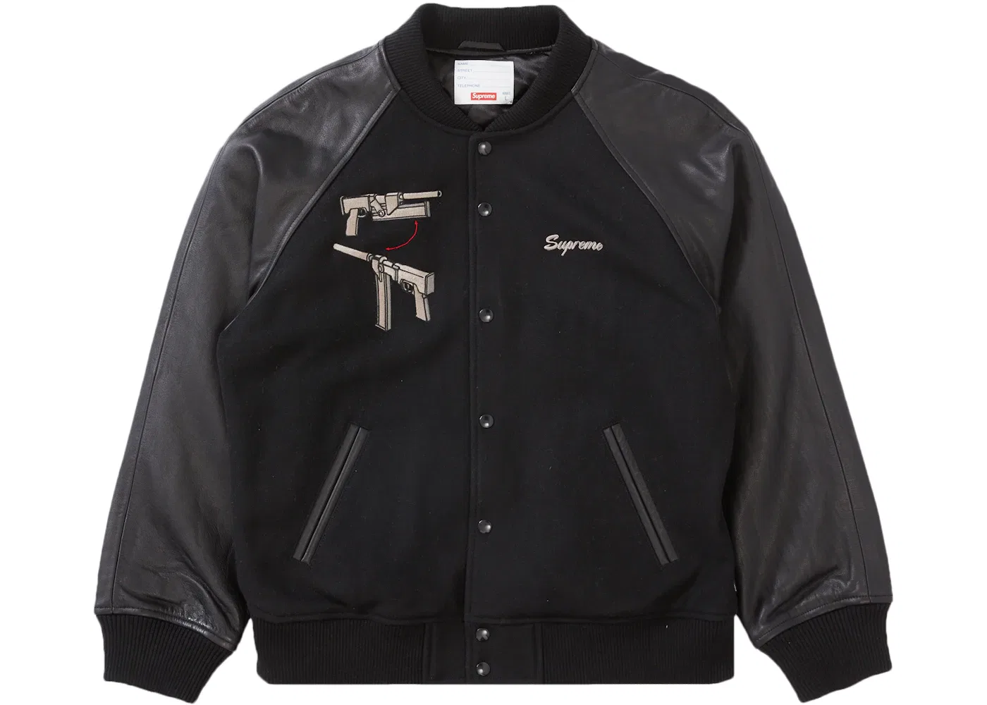 Мужской бомбер Supreme Aeon Flux Varsity, черный