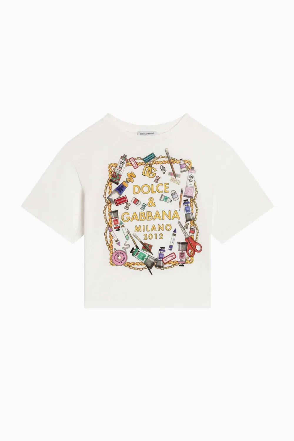 Футболка с принтом хлопковая Dolce & Gabbana