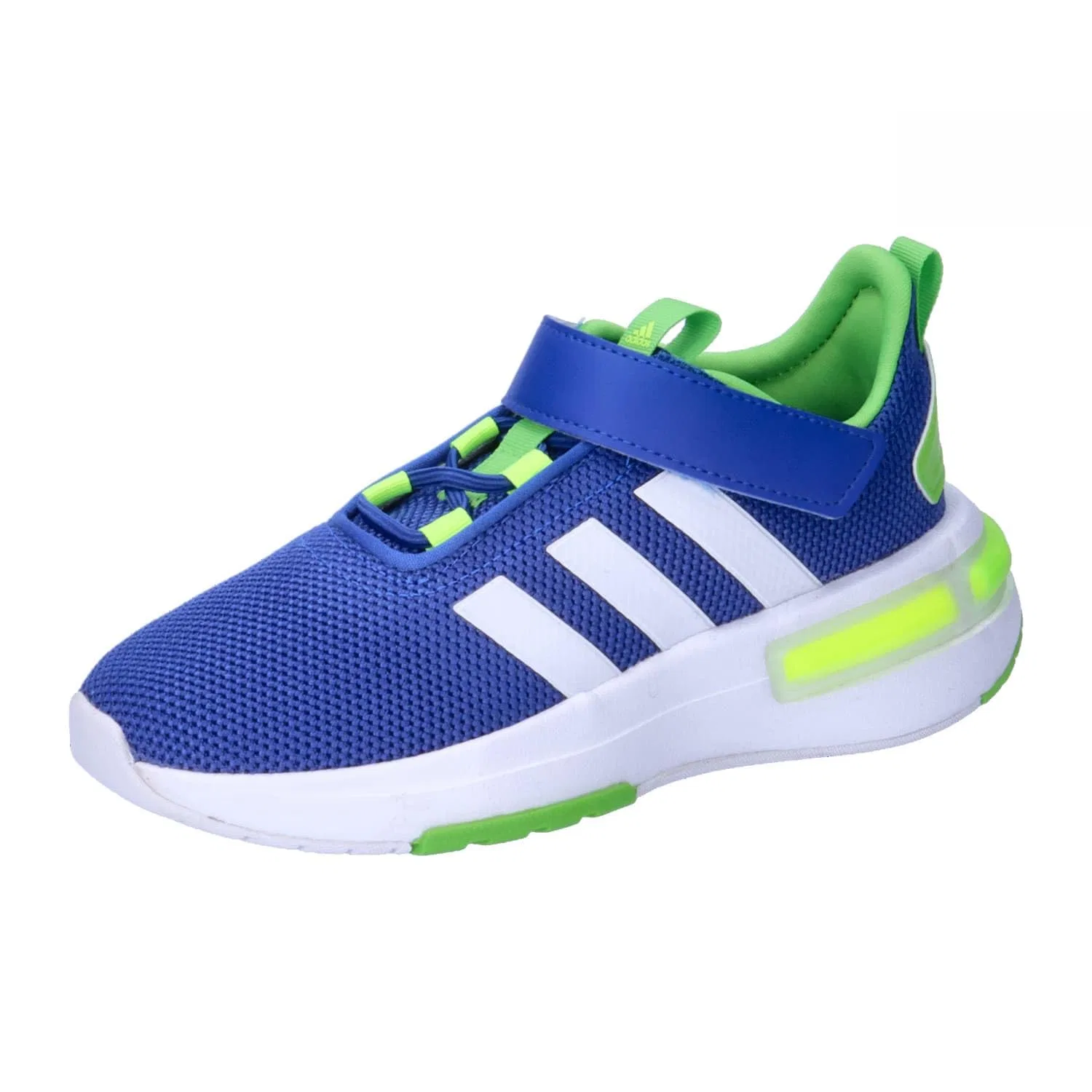 Детские кроссовки для мальчиков на шнурках Racer Tr23 Adidas, Team Royal Blue Cloud White Lime