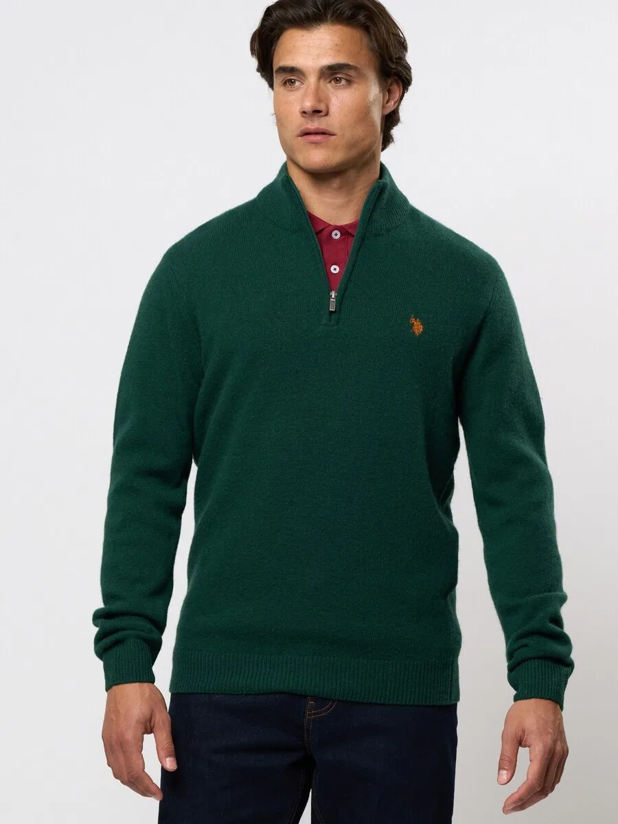 Свитер 'UMKevin' Зеленого цвета, US POLO ASSN U.S. Polo Assn. — фото 3