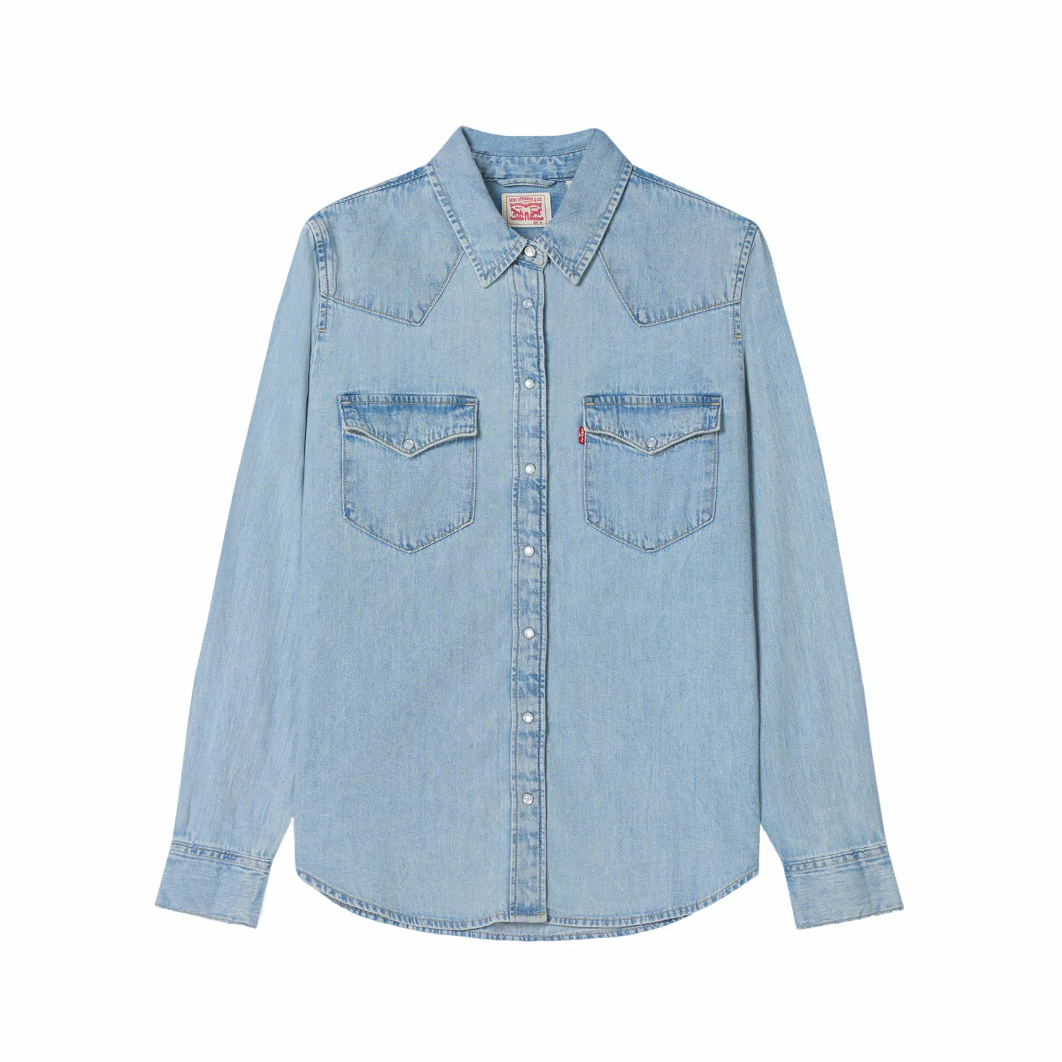 Женская рубашка джинсовая Levi's, Light Blue