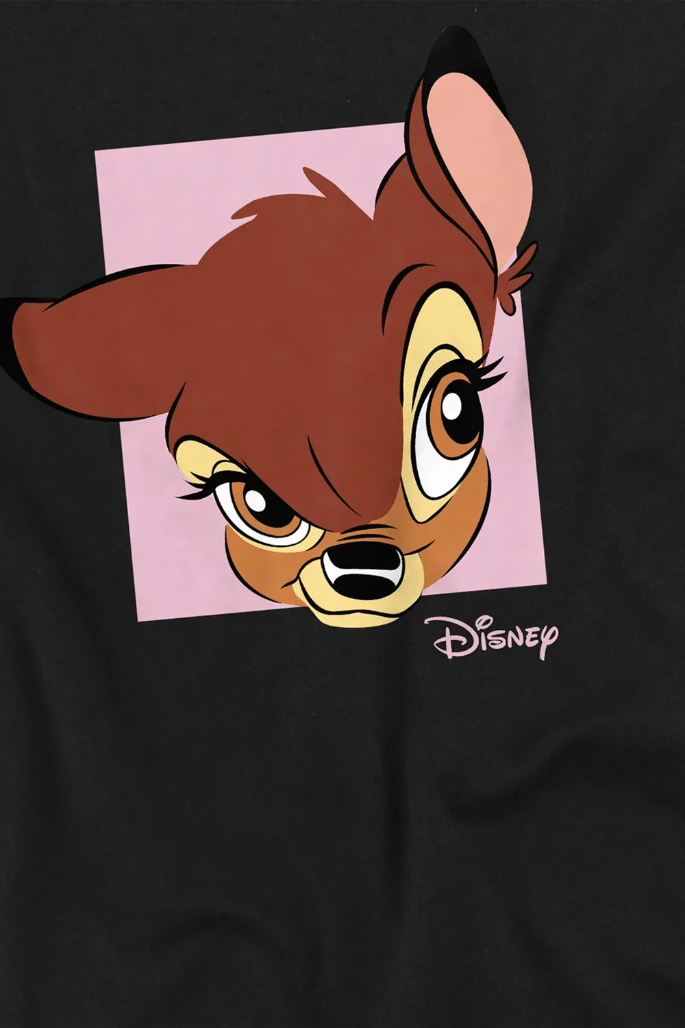 Детский свитшот с принтом Bambi Face Disney, Black — фото 2