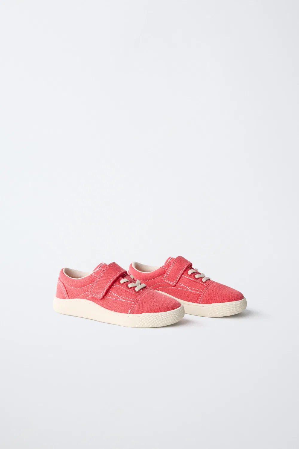 ХЛОПКОВЫЕ КРОССОВКИ ZARA, Red — фото 2