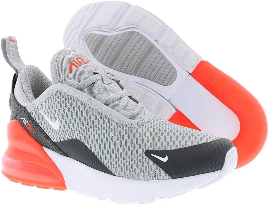 Детские кроссовки для девочек Nike Air Max 270 PS, Wolf Grey/White/Anthracite — фото 2