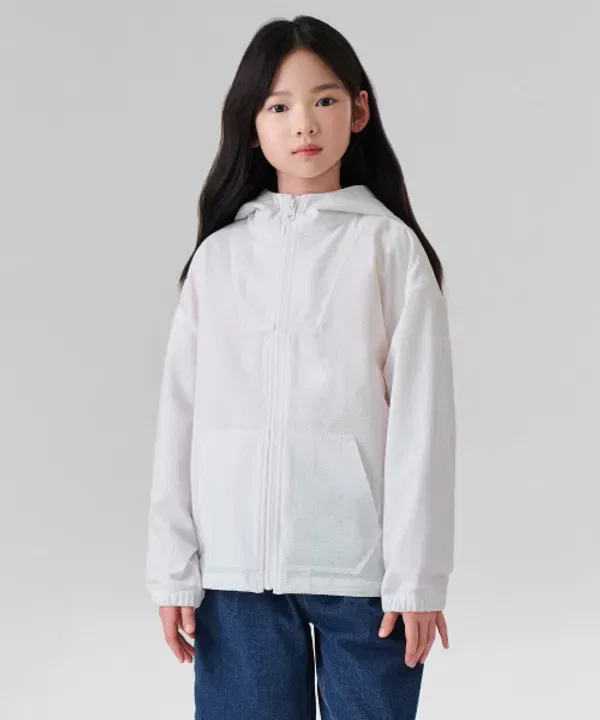 Ветровка из сейшера, Musinsa Standard Kids, белый