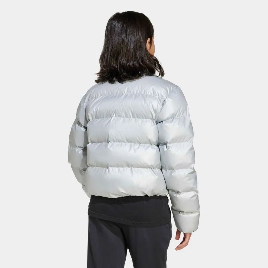 Детская куртка с длинным рукавом J Sd Glam Jkt adidas, Серебристый — фото 4
