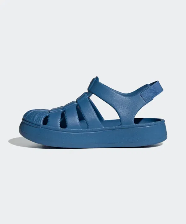Сандалии детские Superstar, Adidas Kids, синие — фото 2