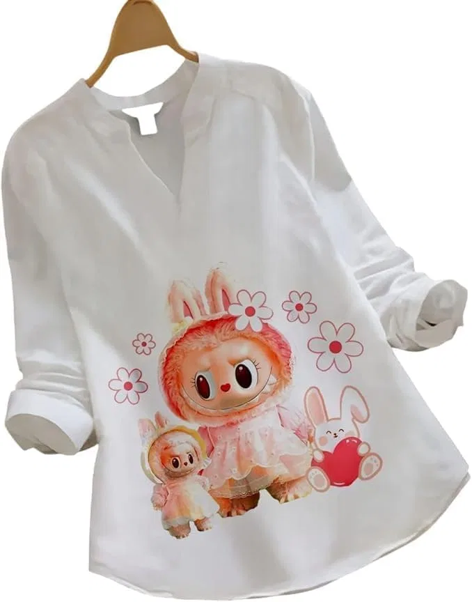 Женская футболка с принтом кролика Printed Top, Style 2