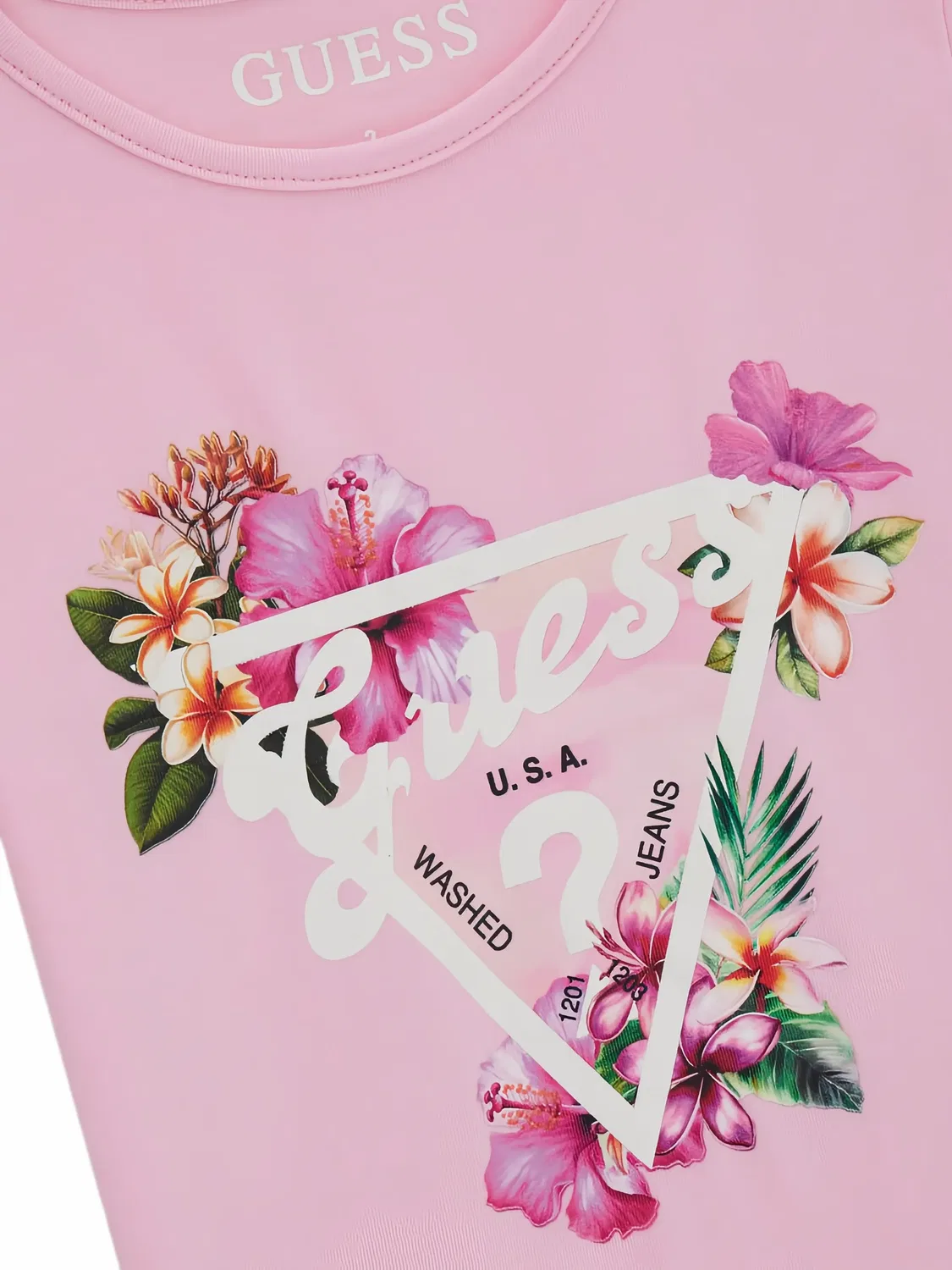 Футболка SS Guess Usa, розовый — фото 3
