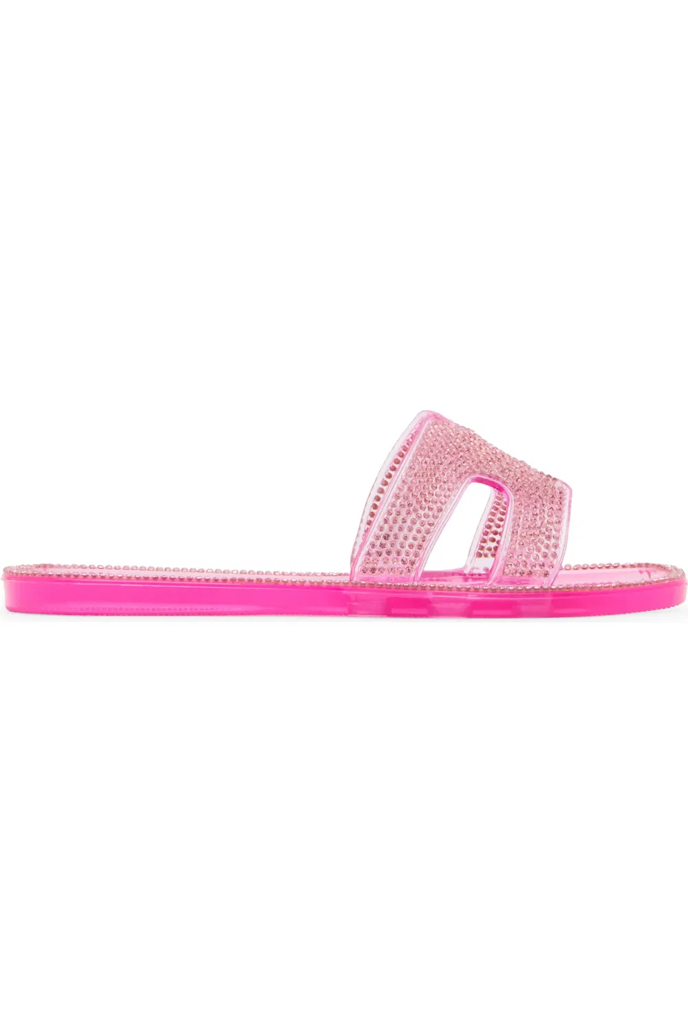 Детские сандалии слипоны с геометрическими вырезами Jpop Steve Madden, розовый — фото 2