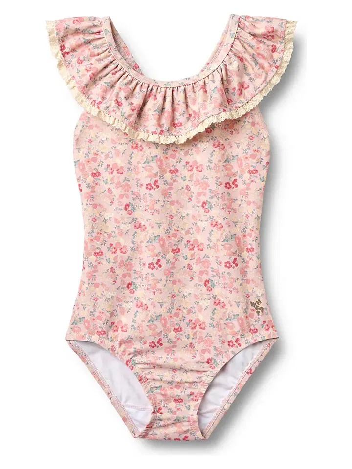 Купальник слитный модель Doris Wheat, оранжевый