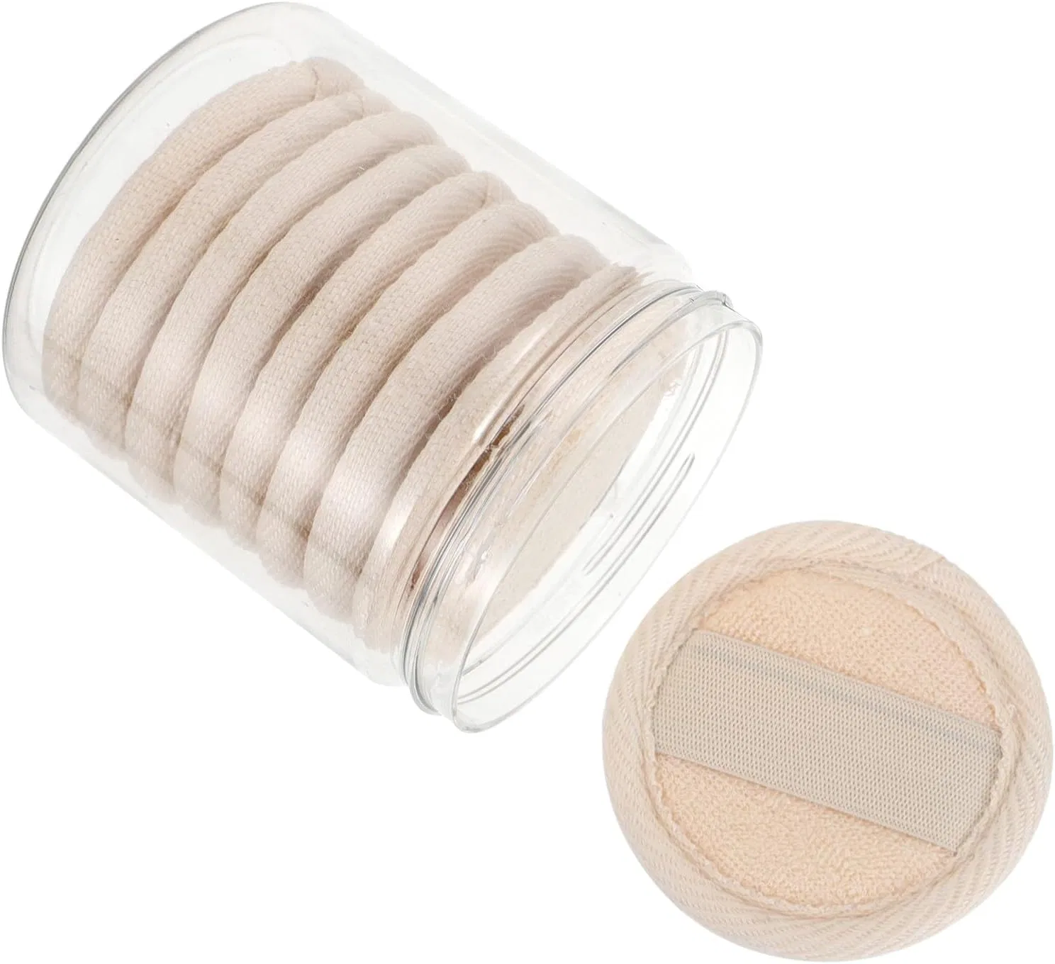Мочалка для лица Loofah Pads IWOWHERO, 10 шт, 6.5x6.5x0.7 см, Beige