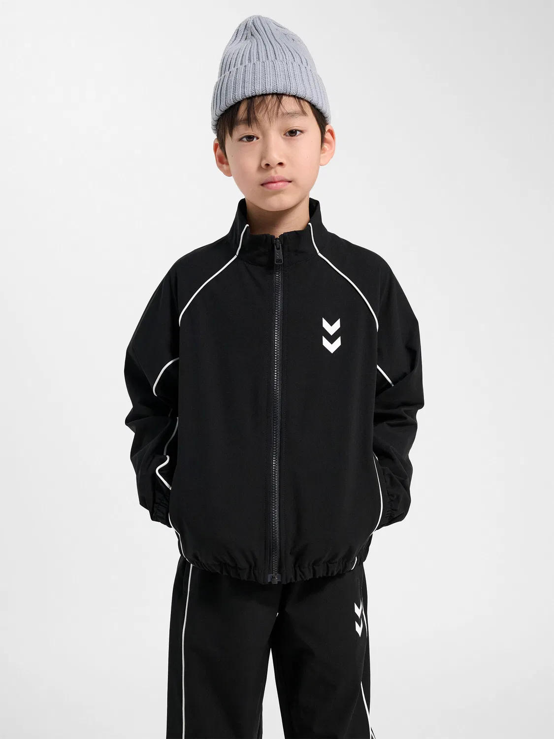 Детская куртка с молнией Hmljr Street Hummel, Schwarz