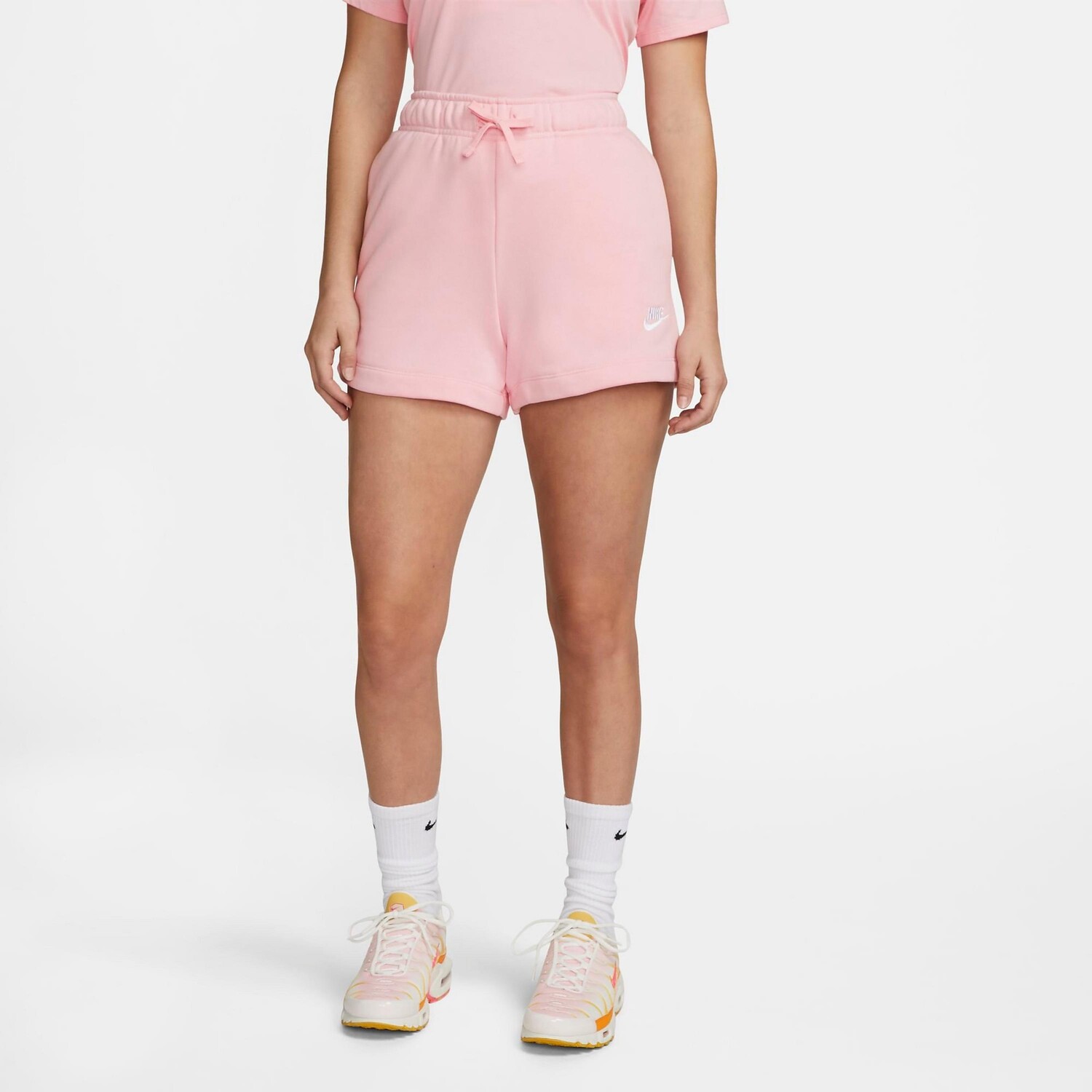 

Женские флисовые шорты со средней посадкой Nike Sportswear Club, розовый