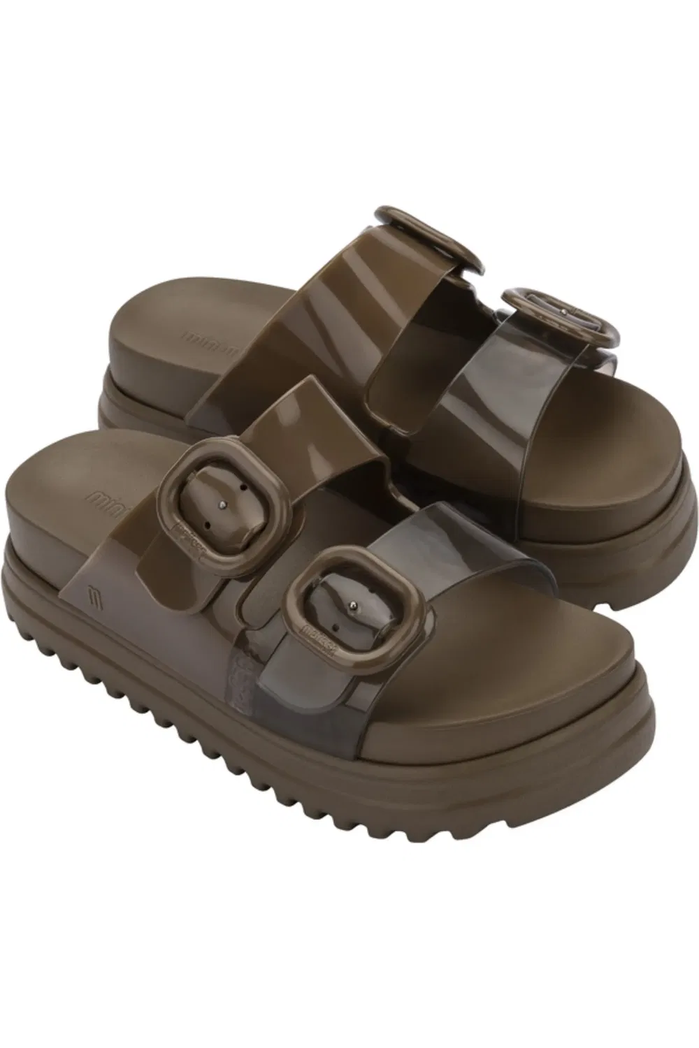 Сандалии детские на платформе Cozy Platform Slide Mini Melissa, Transparent Brown