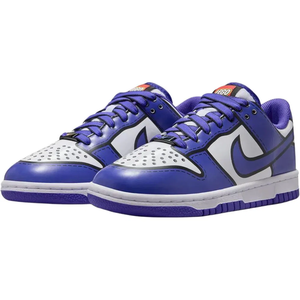 Кроссовки для скейтбординга Dunk Kids, Nike, Purple White — фото 4