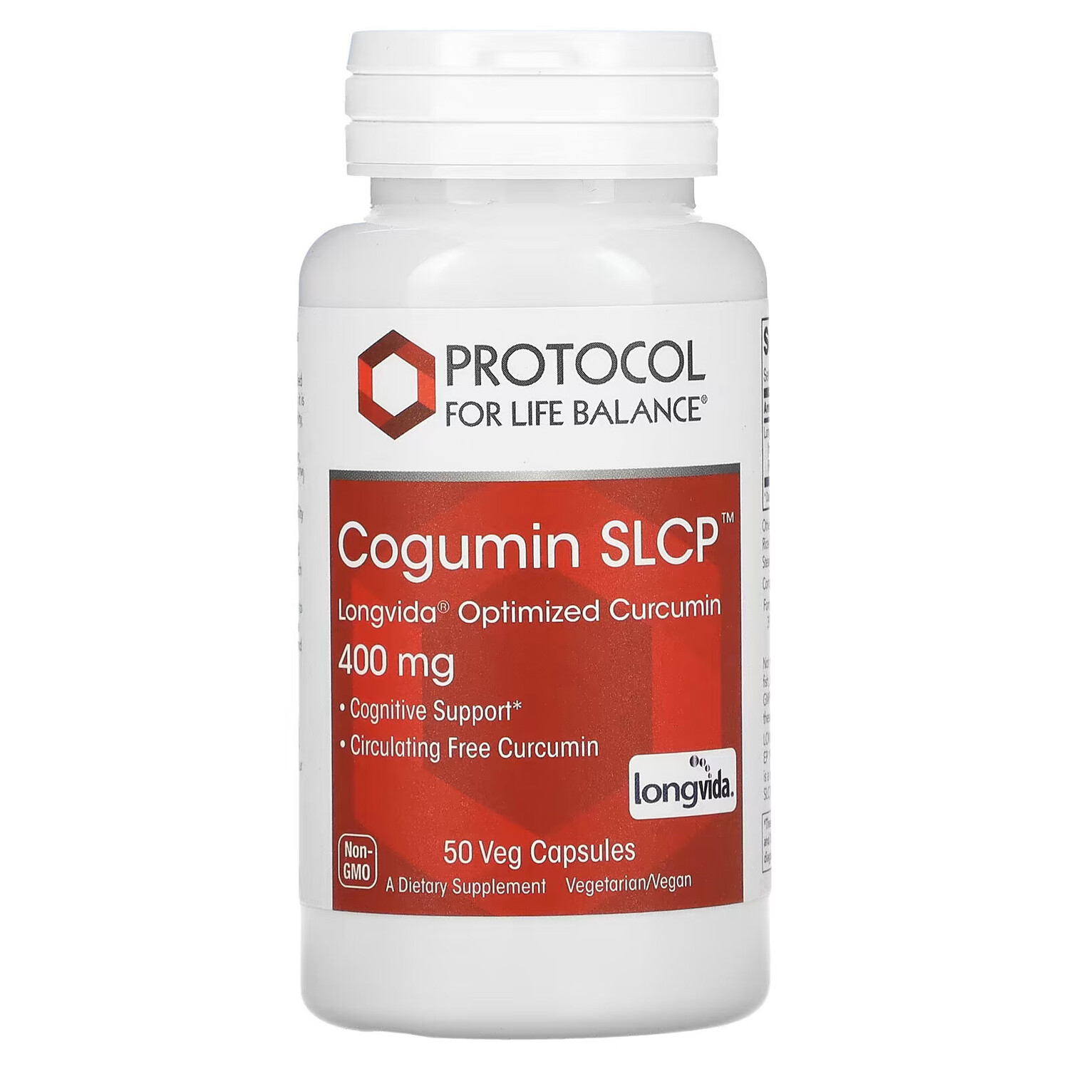 

Protocol for Life Balance, Cogumin SLCP, 400 мг, 50 вегетарианских капсул