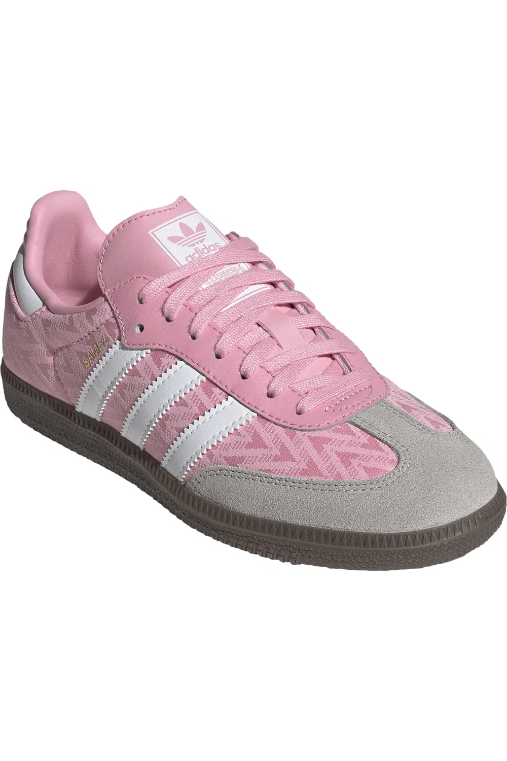 Детские кроссовки на толстой подошве Samba XLG adidas, Light Pink/White/Gum5