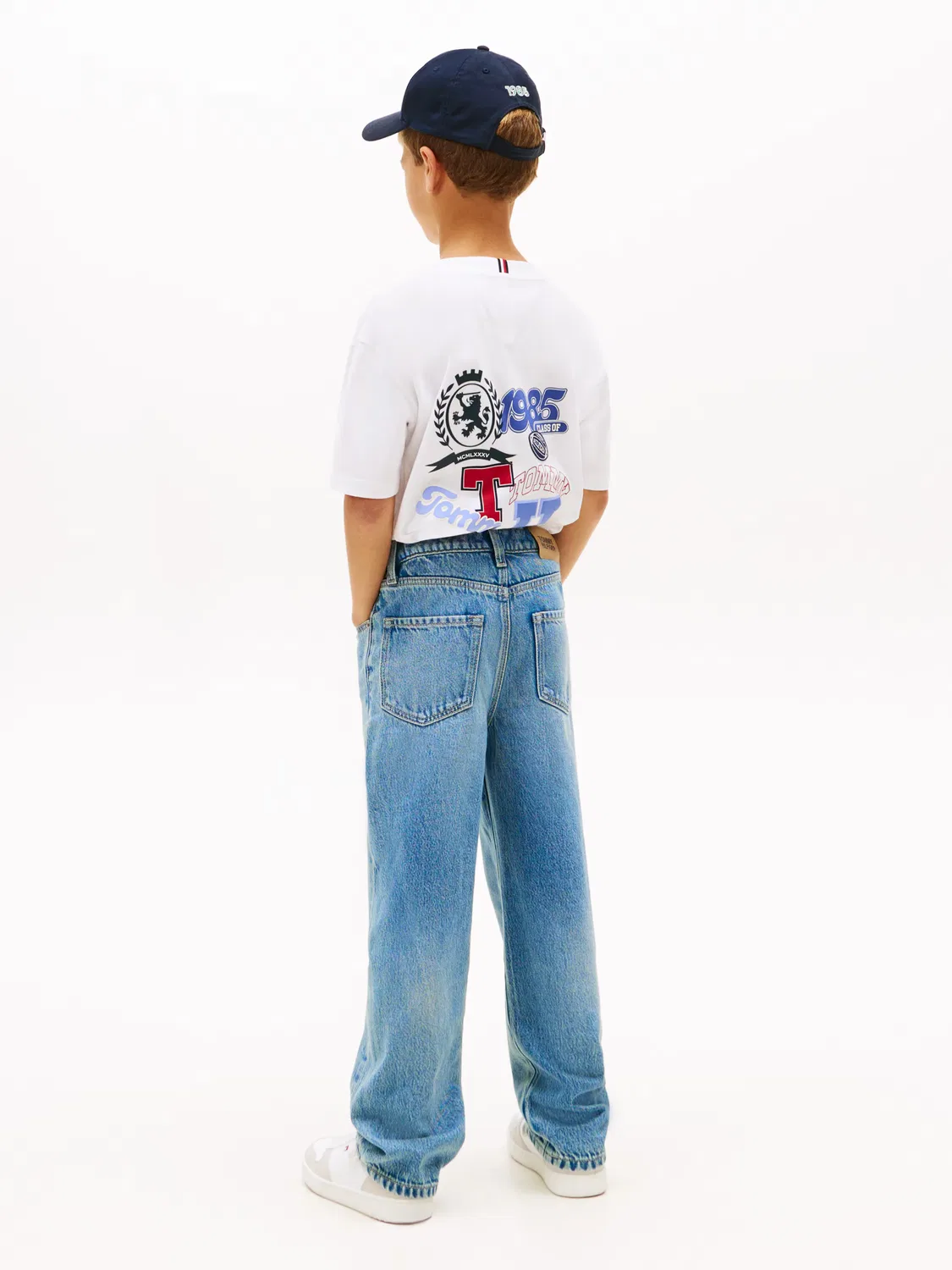 Детские джинсы для мальчиков широкие Tommy Hilfiger, Azul — фото 4