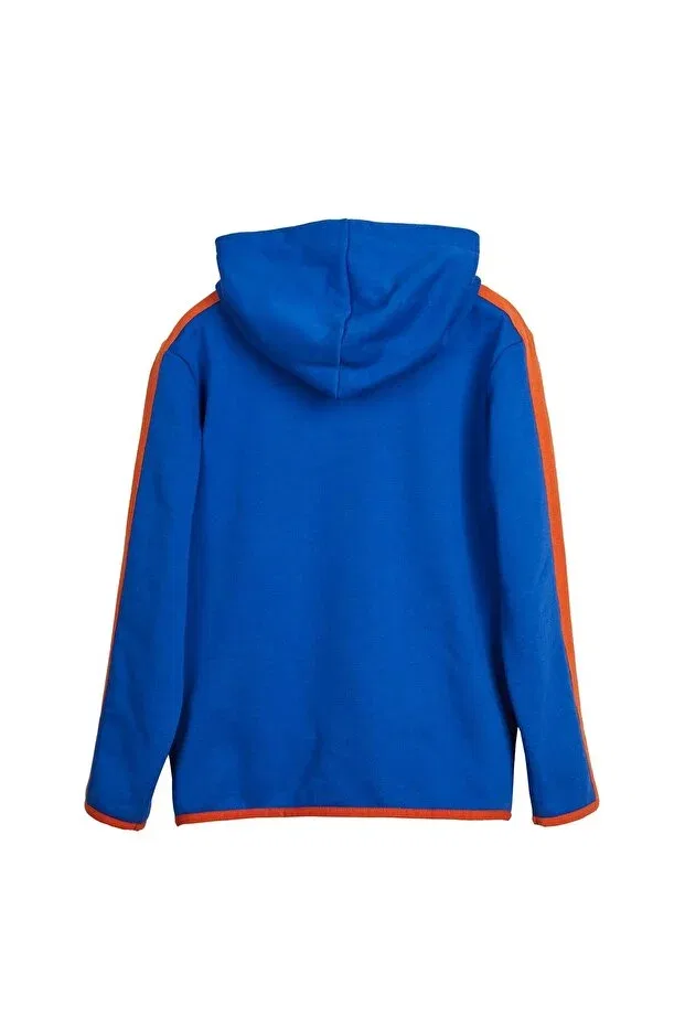 Детское худи для девочек с длинным рукавом Darrel full-zip cobalt blue kids hooded sweatshirt Bad Bear, Blue — фото 3