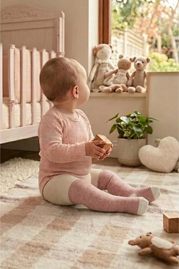 Детские колготки для девочек с узором Cocole Socks, Multicolor — фото 4