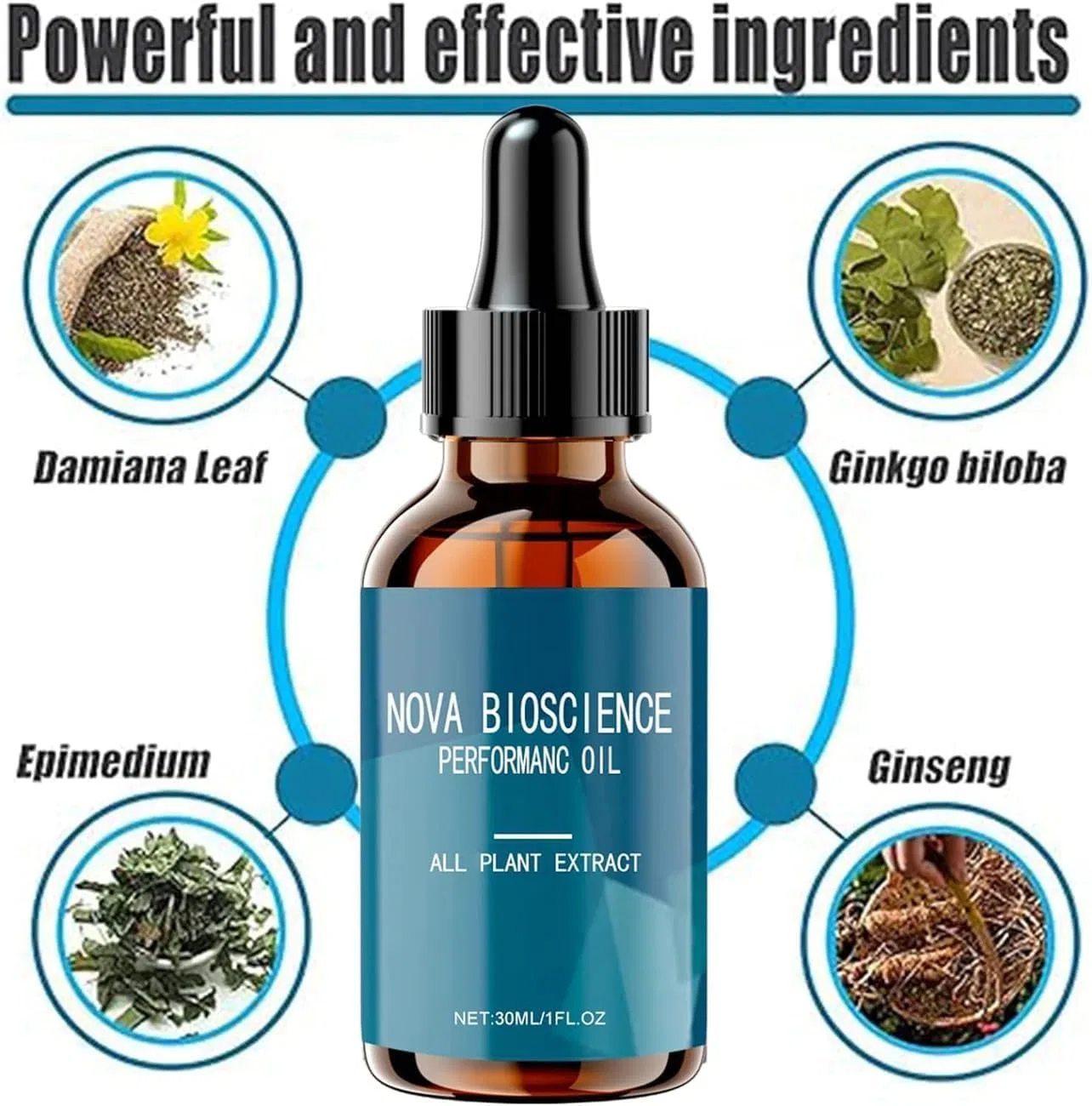 Масло для тела Nova Bioscience Performance Oil, 50 мл Endxedio — фото 3