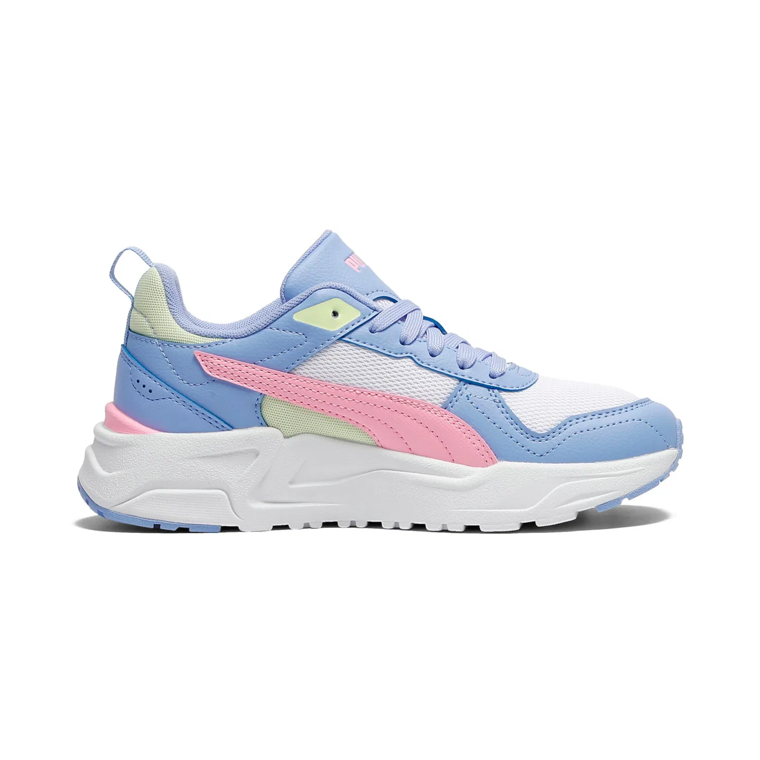 Детские кроссовки для активного отдыха TRINITY 2 LT JR PUMA, White/Pink Shimmer/Intense Lavender — фото 3