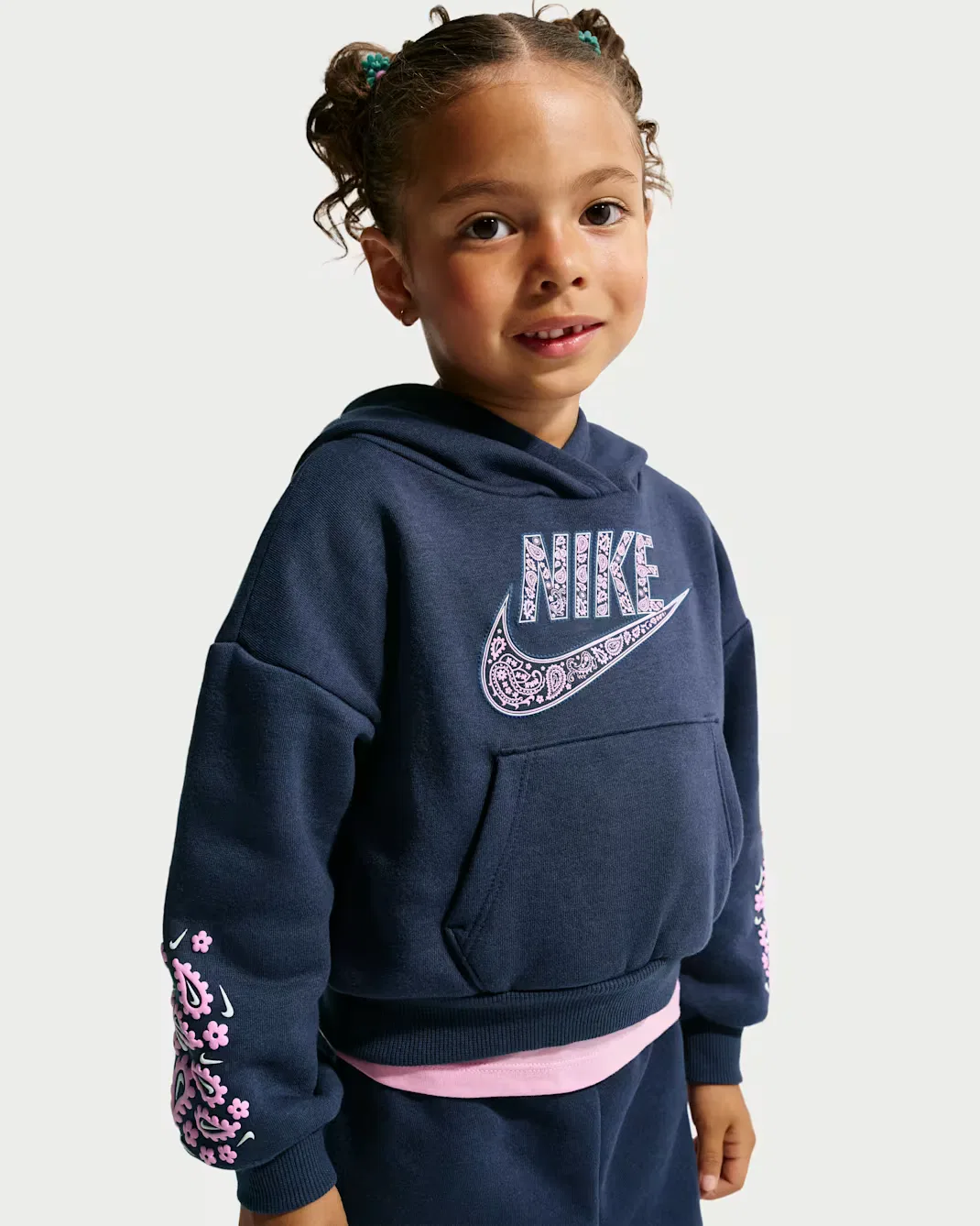 Комплект для малышей: толстовка и спортивные штаны Nike Retro Remix, Midnight Navy — фото 2