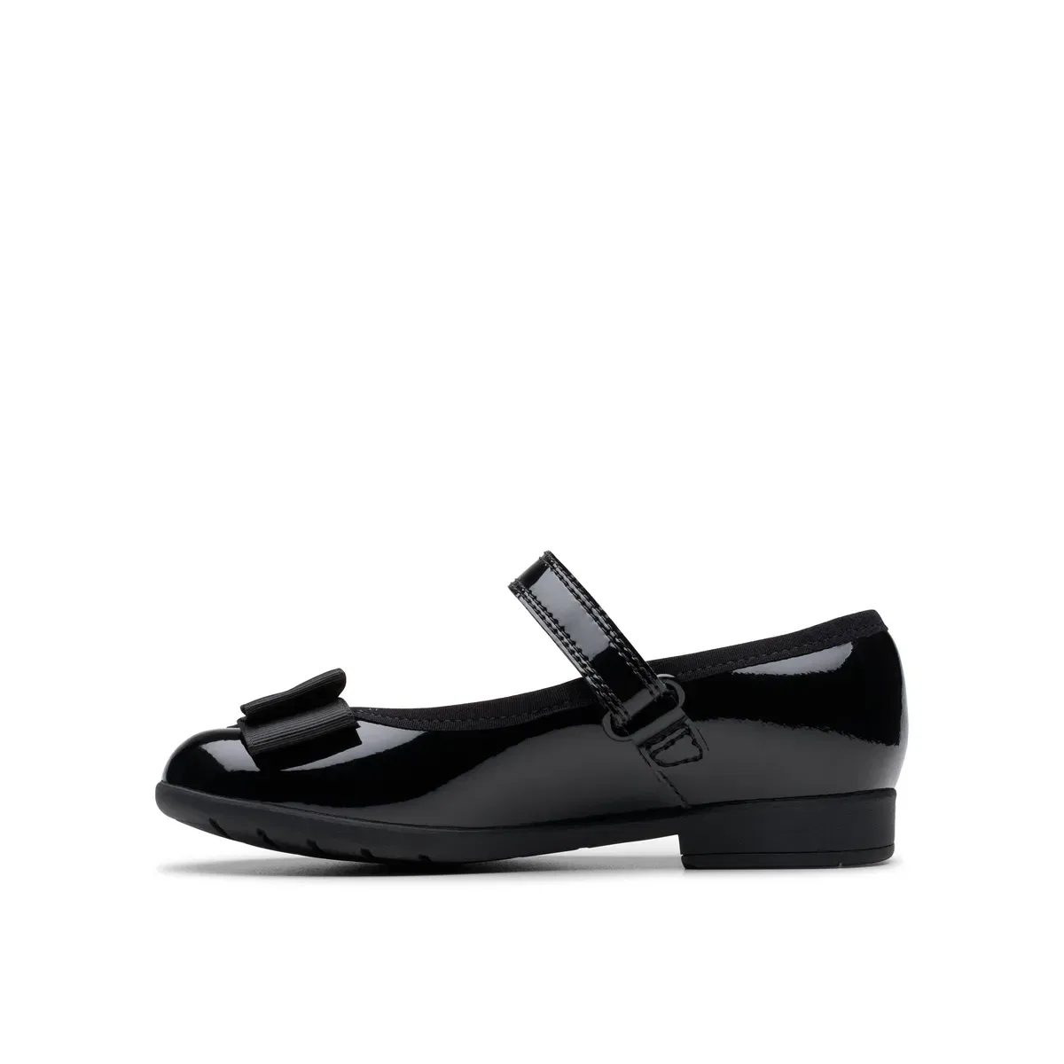 Детские туфли Мэри Джейн с ремешком Scala Tap Clarks, Black — фото 2