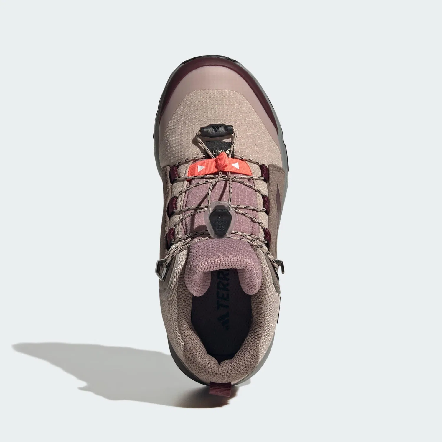 Детские водонепроницаемые ботинки для хайкинга Terrex Mid GORE-TEX Adidas, Malvenfarben Taupebeige Rot — фото 2