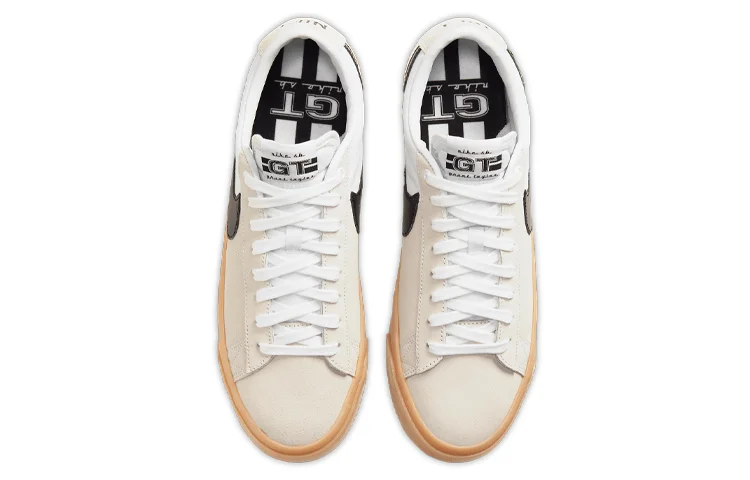 Кроссовки Nike SB Zoom Blazer Low Pro GT, светло-бежевый/белый/черный — фото 4