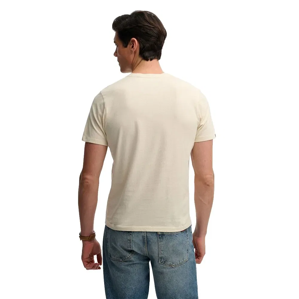 Мужская хлопковая футболка Classic Essential Superdry, Beige — фото 2