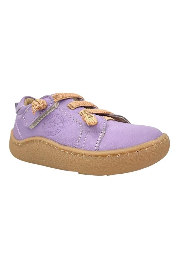 Детские туфли для мальчиков на липучке Beyoğlu ultra soft children's shoes Nubebe, Lilac — фото 2