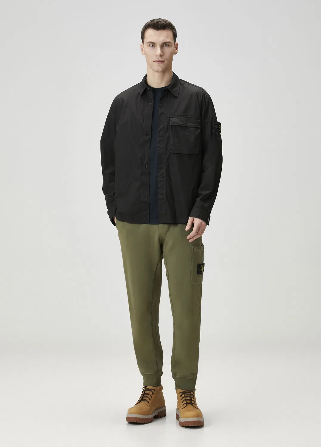 Спортивная рубашка Stone Island, черный — фото 2