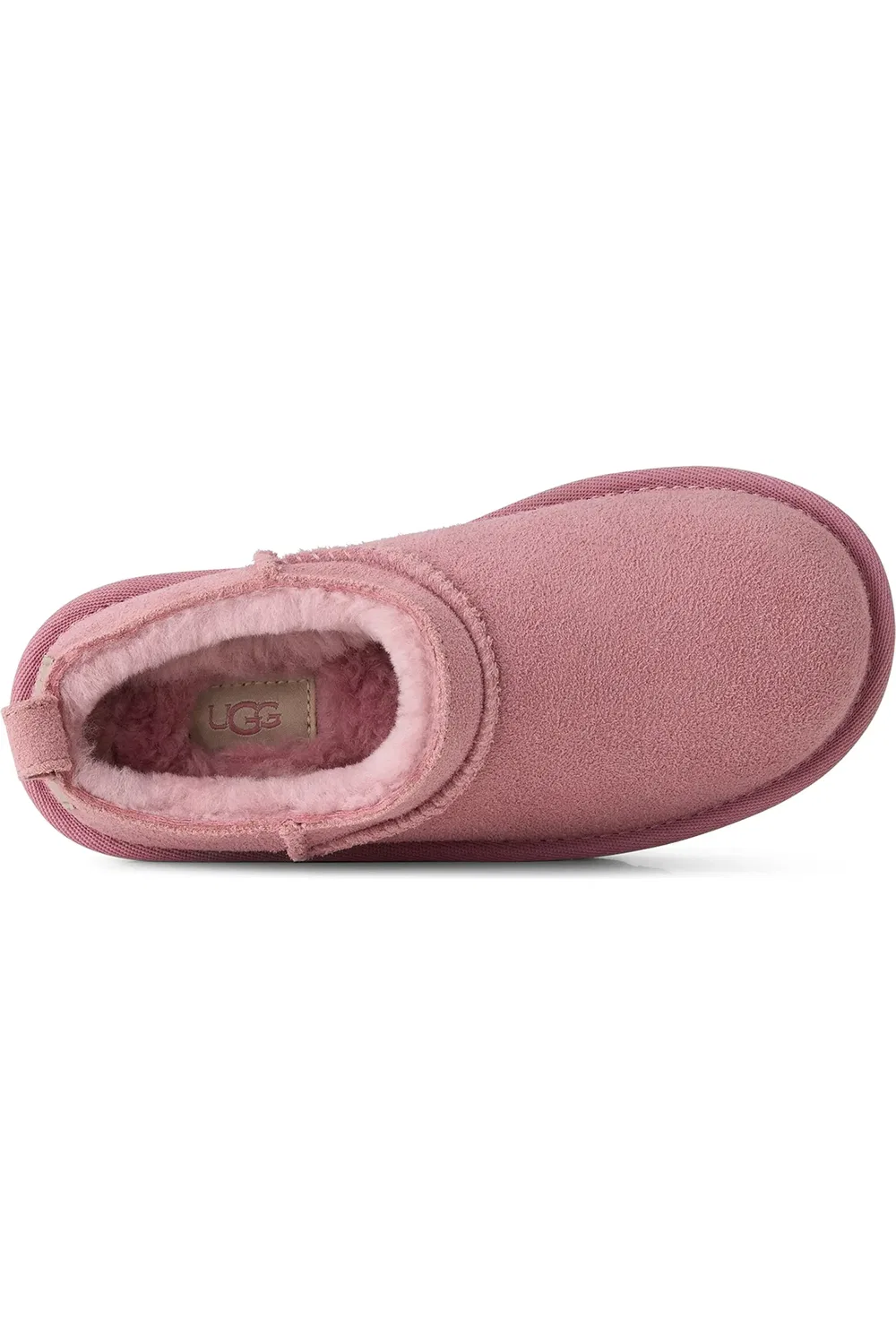 Детские сапоги-слипоны водоотталкивающие Classic Micro Leather UGG, Dusty Orchid — фото 4