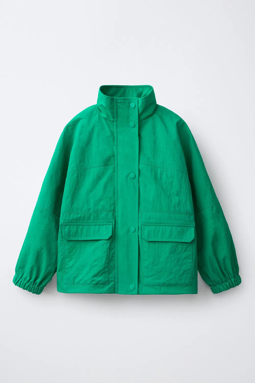 Водоотталкивающая парка на шнуровке ZARA, Green
