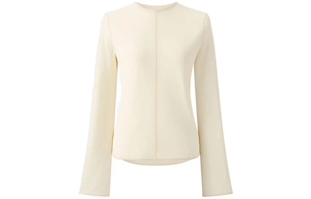 Футболка с длинным рукавом x Mame Kurogouchi, UNIQLO, Beige