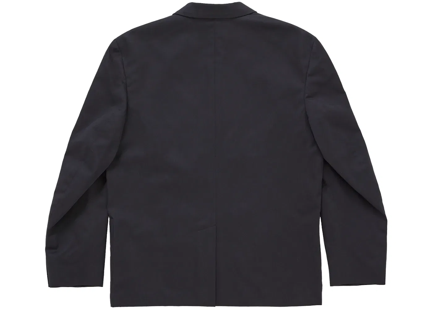 Мужской двубортный костюм из хлопка Sea Island с моделью Suit (SS26) Supreme, Black — фото 4