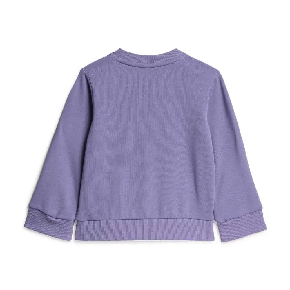 Детский комплект из футера с длинным рукавом Adidas Essentials French Terry Joggers Set, Purple — фото 3
