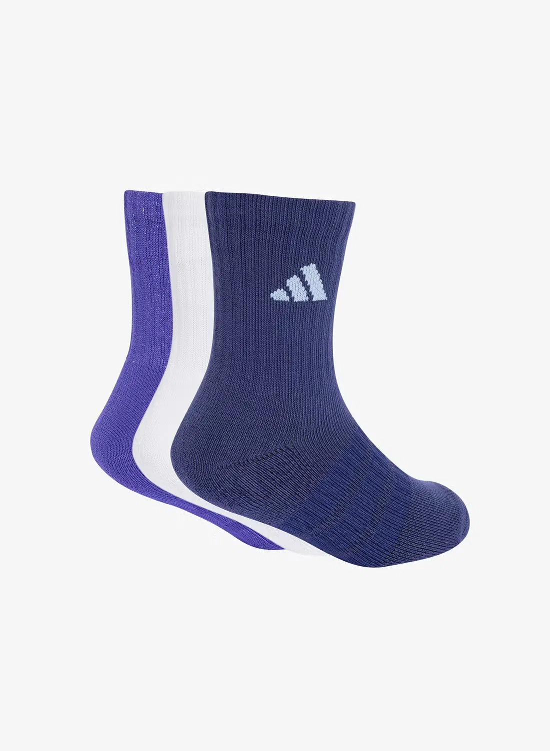 Носки с поддержкой свода стопы 3 пары Adidas, фиолетовый — фото 2