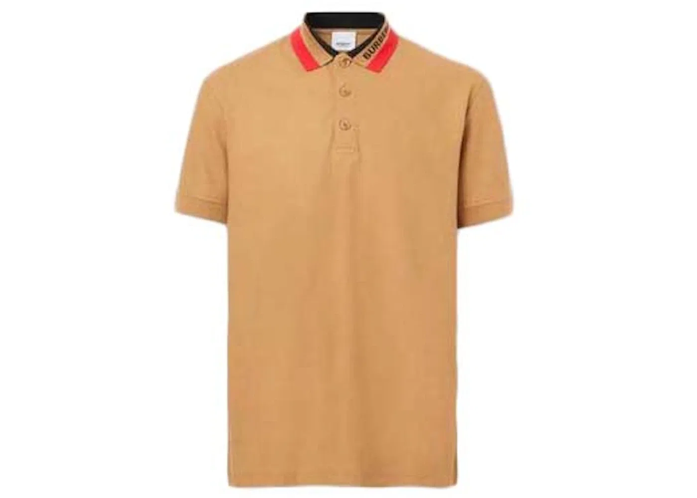 Мужское поло из хлопкового пике Polo Shirt Burberry, Camel